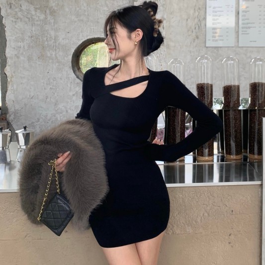 性感修身包臀连身裙